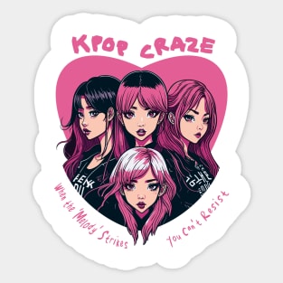 K-pop craze Sticker